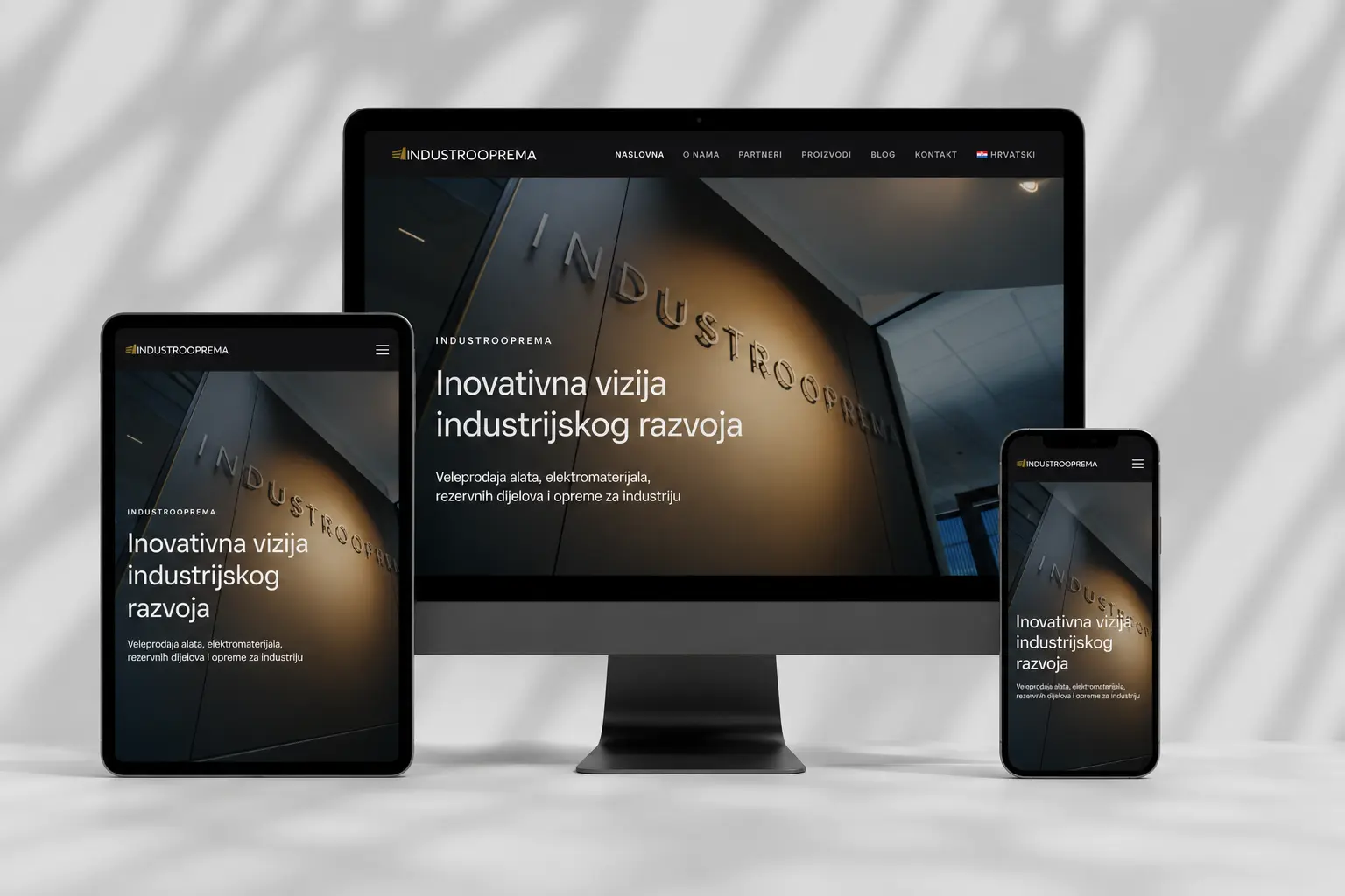 Izrada web stranice za Industrioopremu